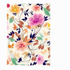 Abstract Floral Background Large Garden Flag (two Sides) by kyorashop23