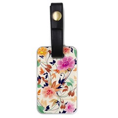 Abstract Floral Background Luggage Tag (one Side) by kyorashop23