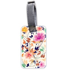 Abstract Floral Background Luggage Tag (two Sides) by kyorashop23