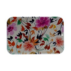 Abstract Floral Background Open Lid Metal Box (silver)   by kyorashop23