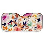 Abstract Floral Background Car Windshield Sunshade Front