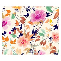 Abstract Floral Background Premium Plush Fleece Blanket (small) by kyorashop23