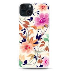 Abstract Floral Background Iphone 15 Tpu Uv Print Case by kyorashop23