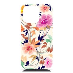 Abstract Floral Background Iphone 16 Pro Max Black Uv Print Pc Hardshell Case by kyorashop23