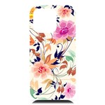 Abstract Floral Background iPhone 16 Pro Max Black UV Print PC Hardshell Case Front