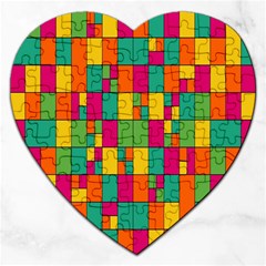 Abstract-background Jigsaw Puzzle (heart) by kyorashop23