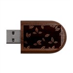 Foliage Wood Oval USB Flash Drive USB