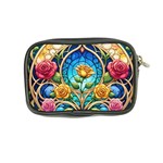 Roses Floral Stained Glass Vibrant Coin Purse Back