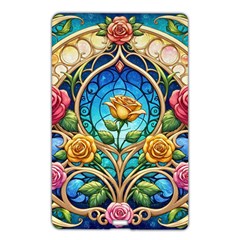 Roses Floral Stained Glass Vibrant Name Card Style Usb Flash Drive by Grandong