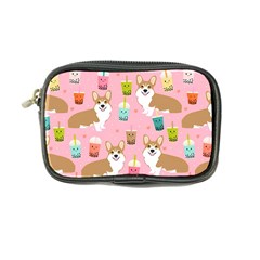 Corgi Bubble Boba Tea Pink Pattern Coin Purse by Salmanaz77