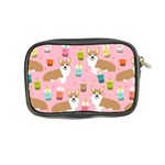 Corgi Bubble Boba Tea Pink Pattern Coin Purse Back