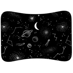 Cosmic Black Space Star Velour Seat Head Rest Cushion by Ndabl3x