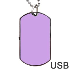 Luscious Lavender Hex #cca3e7 Dog Tag Usb Flash (two Sides) by dressshop