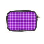 Purple Plaid Tartan 3 Coin Purse Back