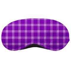 Purple Plaid Tartan 3 Sleep Mask by dressshop