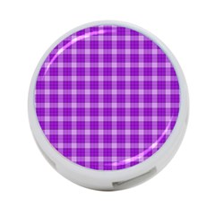 Purple Plaid Tartan 3 4-port Usb Hub (two Sides) by dressshop