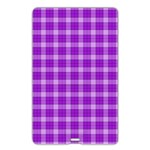 Purple Plaid Tartan 3 Name Card Style USB Flash Drive Back