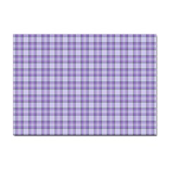 Purple Plaid Tartan 2 Sticker A4 (10 Pack) by dressshop