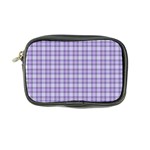 Purple Plaid Tartan 2 Coin Purse Front