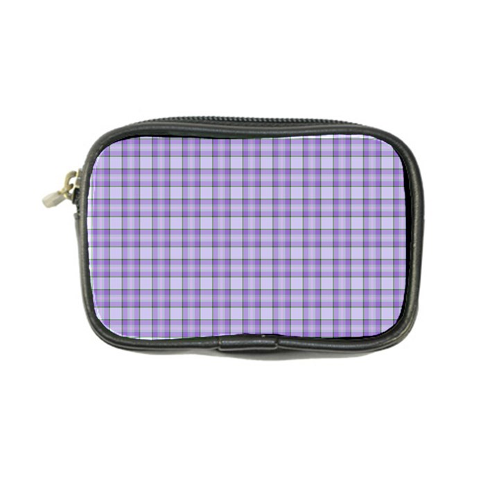 Purple Plaid Tartan 2 Coin Purse