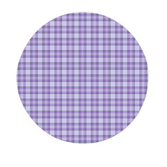 Purple Plaid Tartan 2 Mini Round Pill Box (pack Of 3) by dressshop