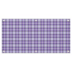 Purple Plaid Tartan 2 Banner And Sign 4  X 2  by dressshop