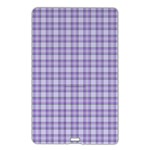 Purple Plaid Tartan 2 Name Card Style USB Flash Drive Front