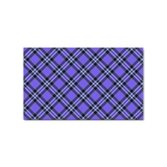 Blue Tartan Plaid 1 Diagonal Sticker (rectangular) by dressshop