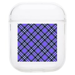 Blue Tartan Plaid 1 Diagonal Soft Tpu Airpods 1/2 Case by dressshop