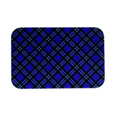 Blue Tartan Plaid 1 Diagonal Open Lid Metal Box (silver)   by dressshop