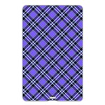 Blue Tartan Plaid 1 Diagonal Name Card Style USB Flash Drive Back