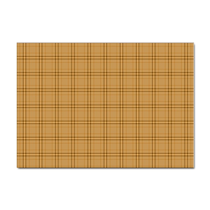 Autumn Fall Plaid Tartan 1 Sticker A4 (100 pack)