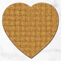 Autumn Fall Plaid Tartan 1 Jigsaw Puzzle (heart) by dressshop