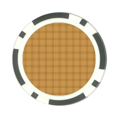 Autumn Fall Plaid Tartan 1 Poker Chip Card Guard (10 Pack) by dressshop