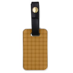 Autumn Fall Plaid Tartan 1 Luggage Tag (one Side) by dressshop