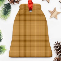 Autumn Fall Plaid Tartan 1 Bell Ornament (two Sides) by dressshop