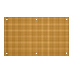 Autumn Fall Plaid Tartan 1 Banner And Sign 5  X 3  by dressshop