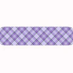 Purple Plaid Tartan 2 Diagonal Large Bar Mat by dressshop