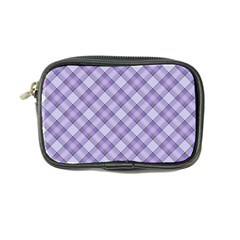 Purple Plaid Tartan 2 Diagonal Coin Purse by dressshop