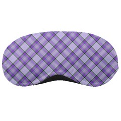 Purple Plaid Tartan 2 Diagonal Sleep Mask by dressshop