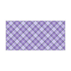 Purple Plaid Tartan 2 Diagonal Yoga Headband by dressshop