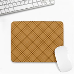 Autumn Fall Plaid Tartan 1 Diagonal Small Mousepad by dressshop