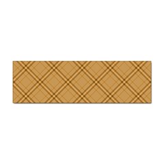 Autumn Fall Plaid Tartan 1 Diagonal Sticker (bumper) by dressshop