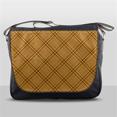 Autumn Fall Plaid Tartan 1 Diagonal Messenger Bag by dressshop