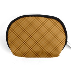 Autumn Fall Plaid Tartan 1 Diagonal Accessory Pouch (medium) by dressshop