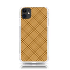 Autumn Fall Plaid Tartan 1 Diagonal Iphone 11 Tpu Uv Print Case by dressshop