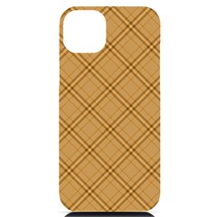 Autumn Fall Plaid Tartan 1 Diagonal Iphone 14 Plus Black Uv Print Pc Hardshell Case by dressshop