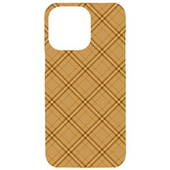 Autumn Fall Plaid Tartan 1 Diagonal Iphone 15 Pro Max Black Uv Print Pc Hardshell Case by dressshop