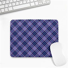 Purple Plaid Tartan 1 Diagonal Small Mousepad by dressshop