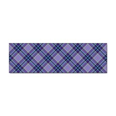 Purple Plaid Tartan 1 Diagonal Sticker (bumper) by dressshop